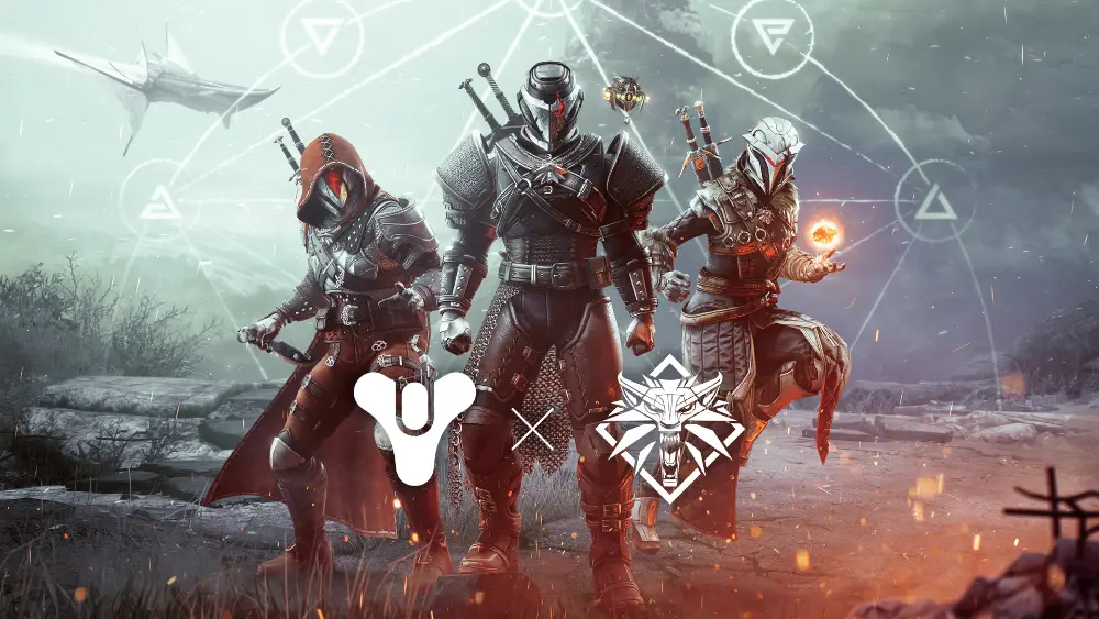 komplet zbroi do Destiny 2 inspirowanych wiedźminem