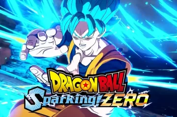 Goku Super saiyajin blue i logo Dragon Ball Sparking Zero