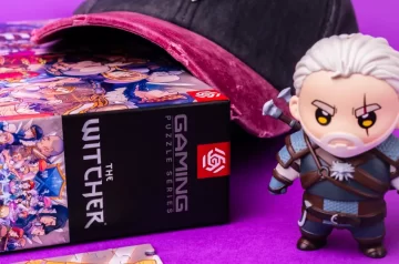 Puzzle Wiedźmin oraz figurka Geralta, Good Loot