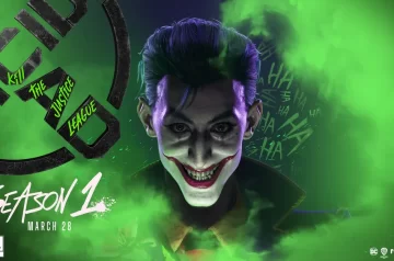 Joker w Suicide Squad - porter Jokera oraz logo gry, Rocksteady