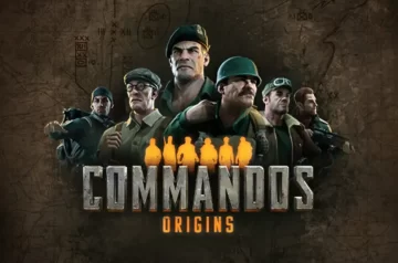 Zwiastun Commandos: Origins — logo gry wraz z głównymi bohaterami