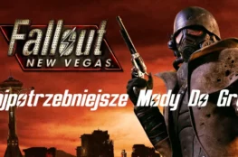 Kadr z gry Fallout: New Vegas oraz informacja o modyfikacjach w grze.