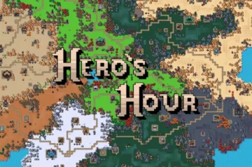 Mapa świata w Heroes Hour i jego logo