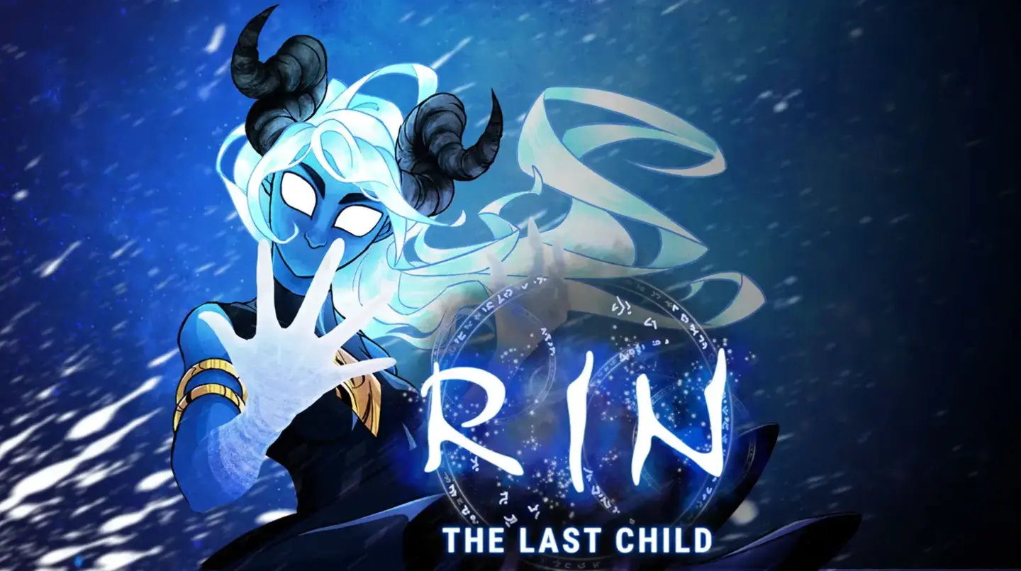 RIN: The Last Child — logo oraz rysunek głównej bohaterki
