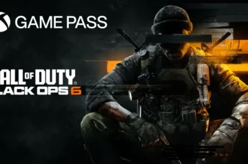 Call of Duty Black Ops 6. Game Pass. Żołnierz w cieniu, siedzący w rozkroku.