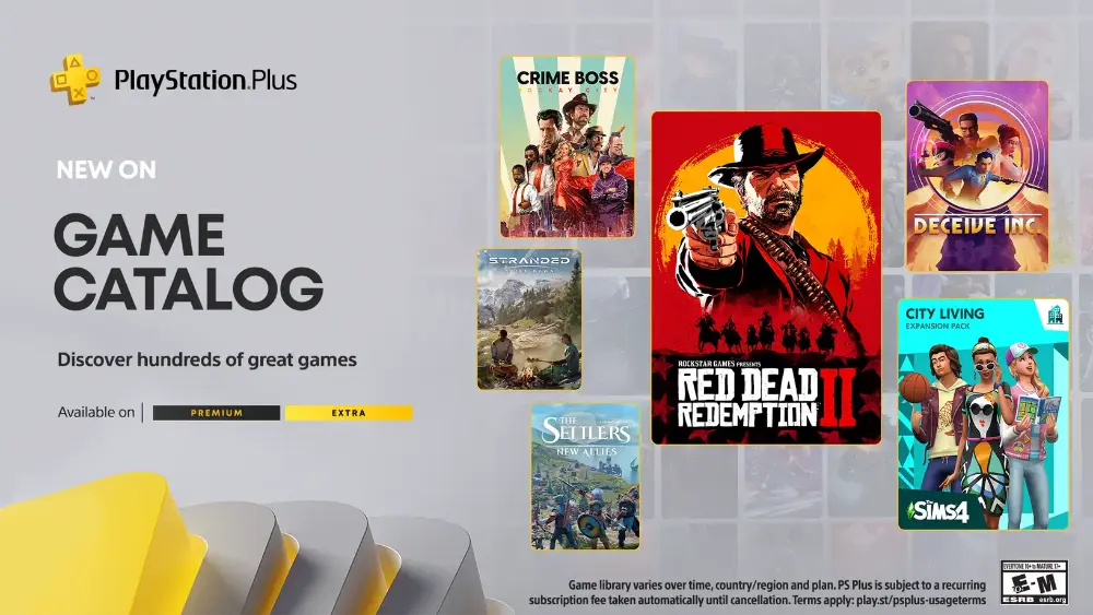 Rozpiska na Nowe gry w PlayStation Plus Extra i Premium na maj 2024 w tym Red Dead Redemption 2