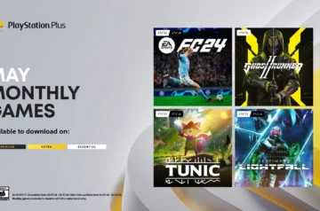 Rozpiska gier dostępnych w abonamencie PlayStation Plus Essential na miesiąc maj.