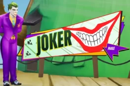 Postać Jokera oraz jego karta tytułowa z gry Multiversus. Obrazek do newsa Joker w nowym materiale z rozgrywki