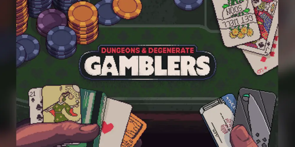 Logo gry Dungeons & Degenerate Gamblers