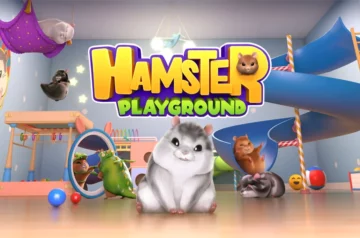 Logo i główny art gry Hamster Playground.