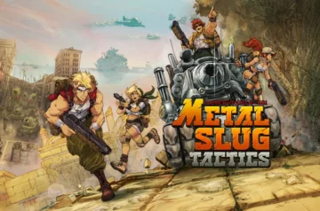 Grafika przedstawiająca kilka postaci z gry Metal Slug Tactics w dynamicznym ujęciu.