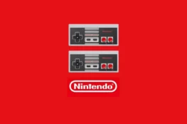 Grafika przedstawiająca lipcową aktualizację do Nintendo Switch Online. W tle kontrolery konsoli NES oraz logo firmy.