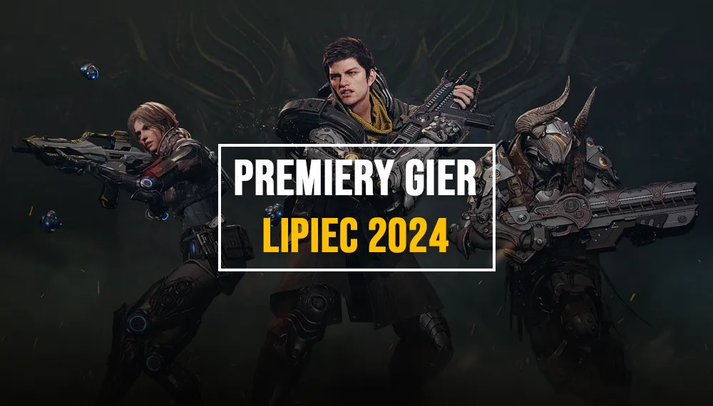 Premiery gier lipiec 2024 – grafika z The First Descendant przedstawiajaca trzy postacie w zbrojach z karabinami