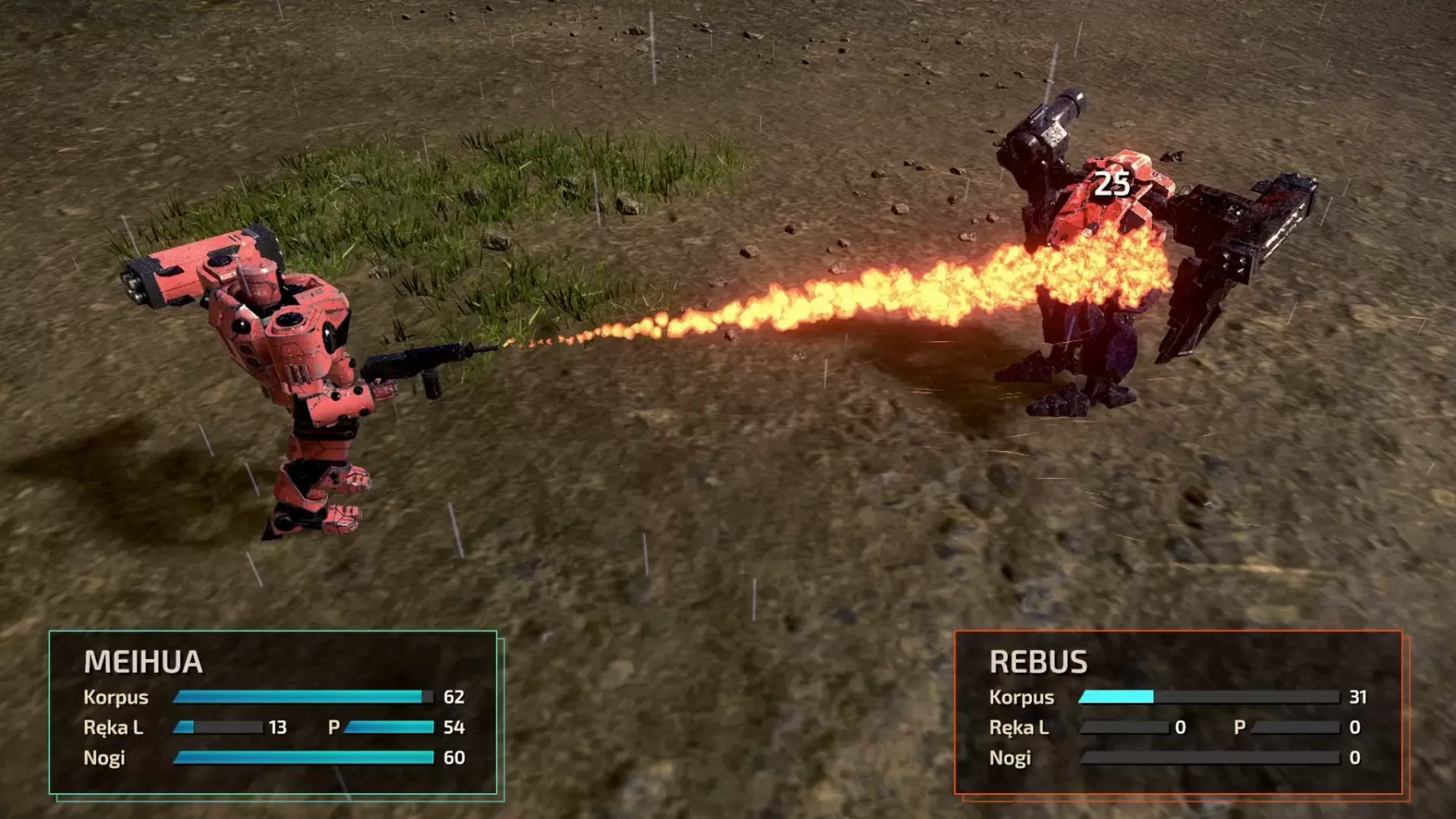 Front Mission 1st: Remake - pojedynek