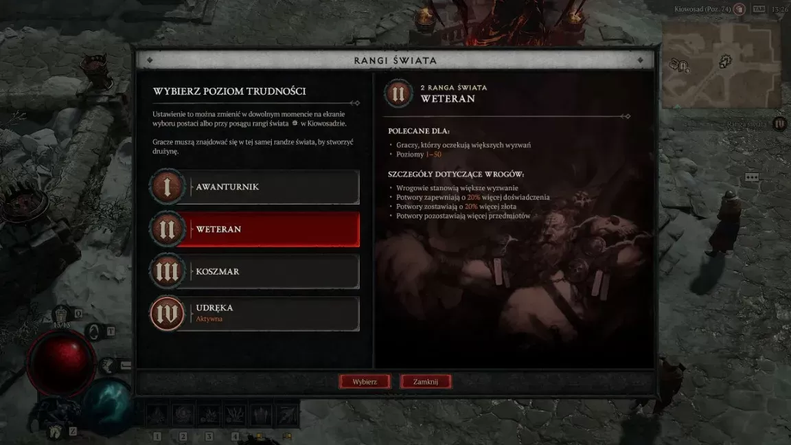 Diablo IV - Drugi poziom trudności