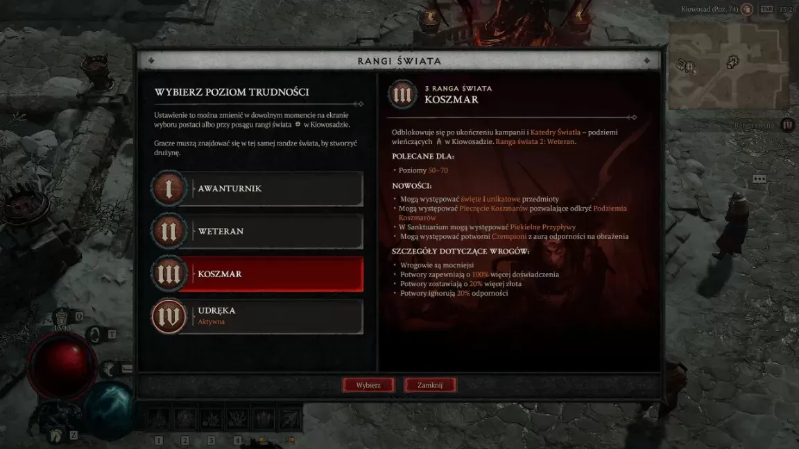 Diablo IV - Trzeci poziom trudności