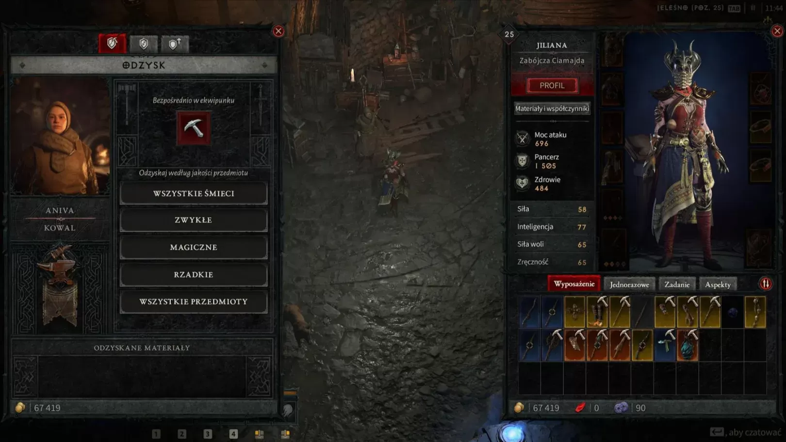 Kowal (Diablo) - rozkładanie na części