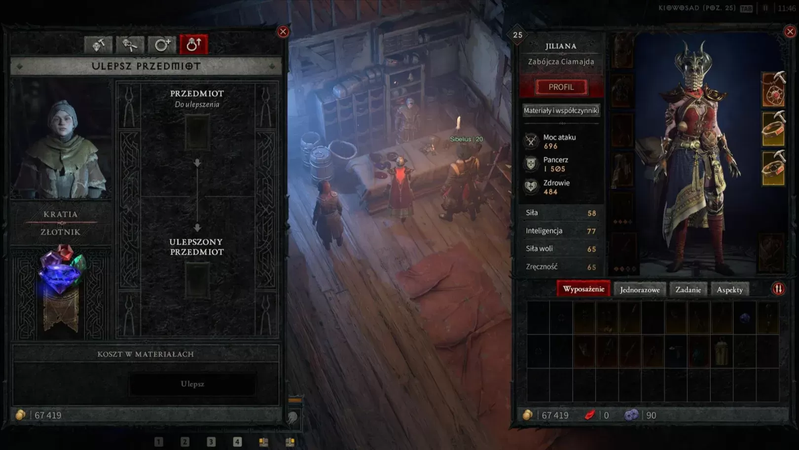 Złotnik w Diablo - ulepszanie przedmiotu