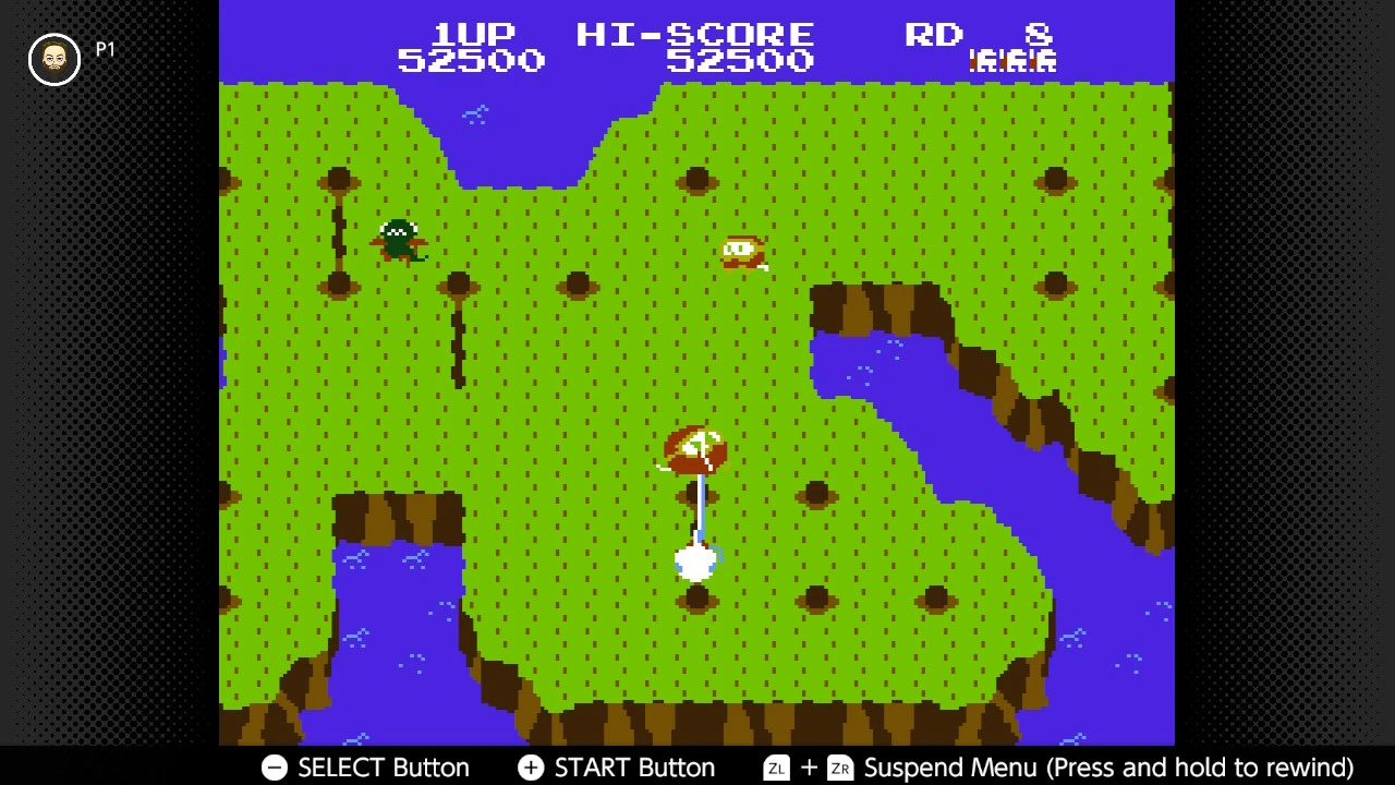 Dig Dug II - pompowanie zza dziury
