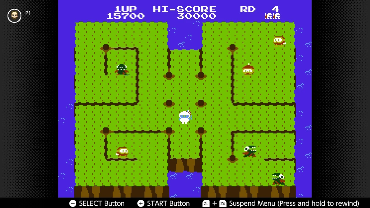 Dig Dug II - początek rundy