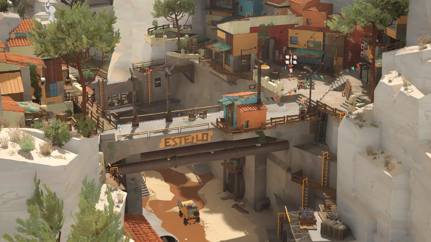 Widok z g&oacute;ry na rodzinne miasto gł&oacute;wnej bohaterki &mdash; Estello.