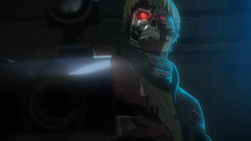 Kadr z anime Terminator: Zero