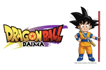 Logo anime Dragon Ball DAIMA na białym tle