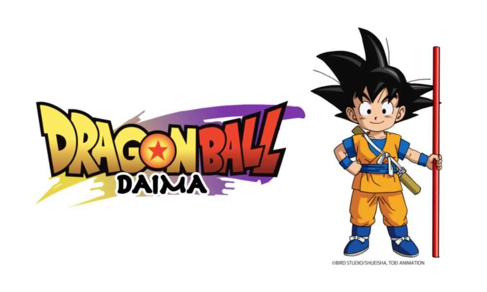 Logo anime Dragon Ball DAIMA na białym tle