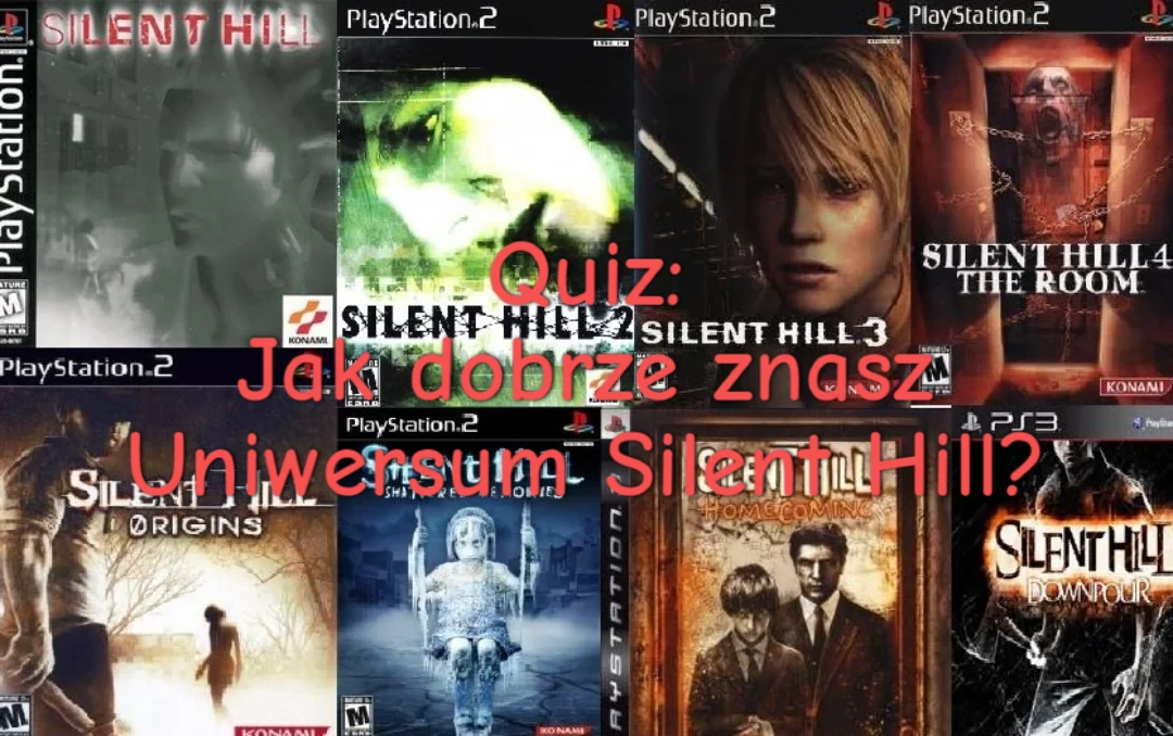 Miniatura dla QUIZ: Jak dobrze znasz uniwersum Silent Hill? A na nim okładki gier z serii