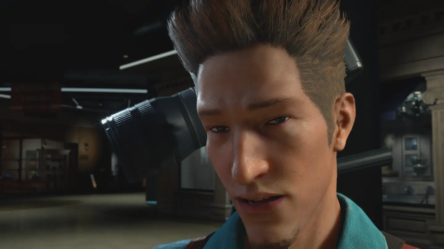 Zrzut ekranu twarzy jednej z postaci o imienu Kent.