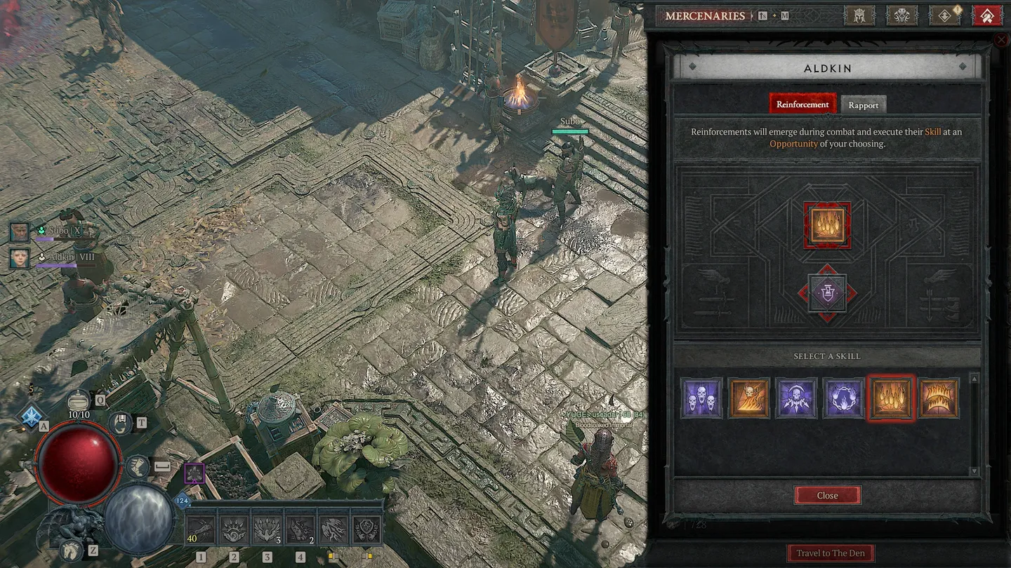 Menu wyszukiwania drużyny w Diablo IV. Lista dostępnych aktywności, w tym Torment II, The Pit i zadania. W g&oacute;rnej części przyciski do filtrowania wynik&oacute;w.