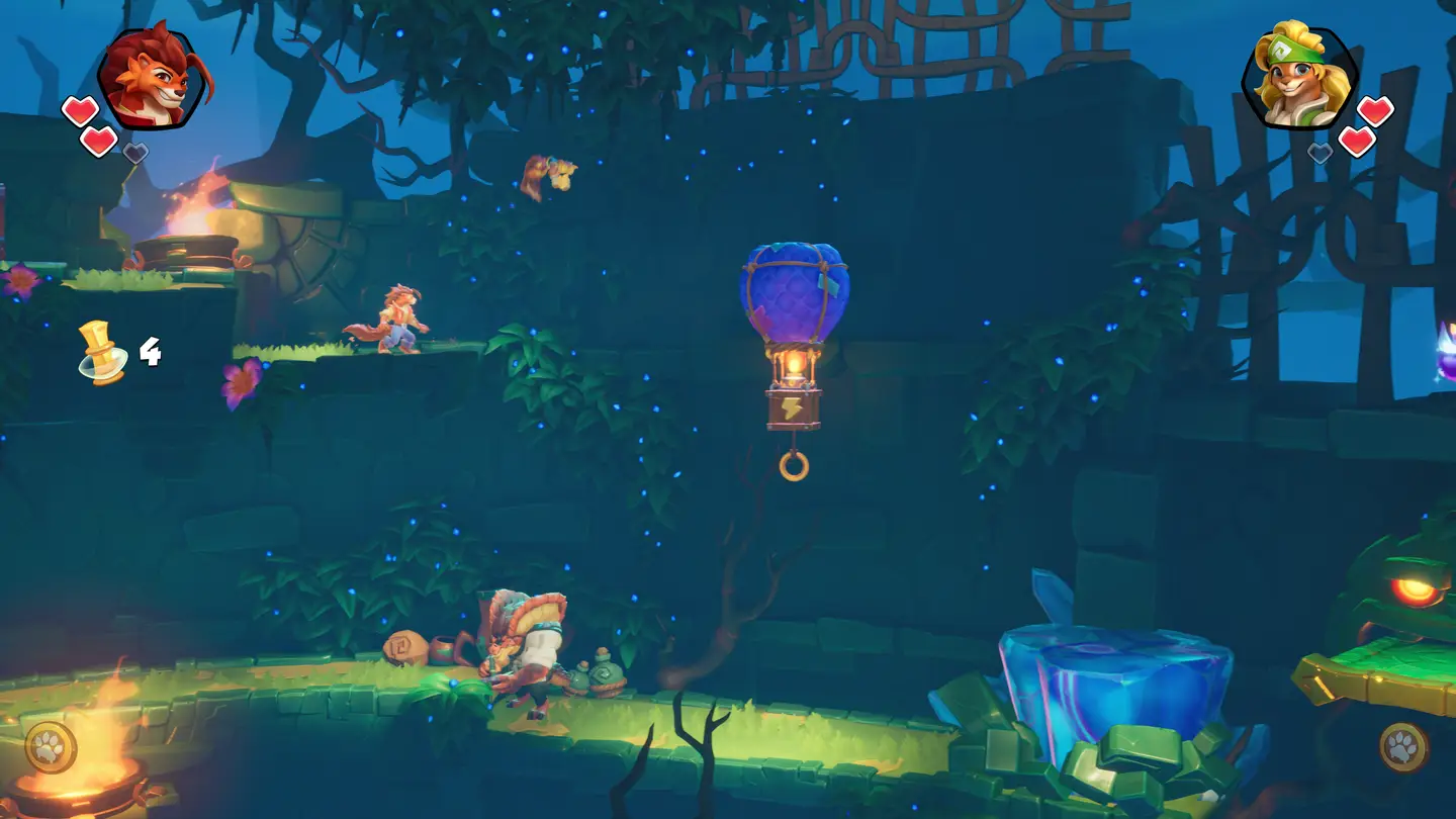 Zrzut ekranu z gry Nikoderiko: The Magical World &mdash; ruiny w dżungli.