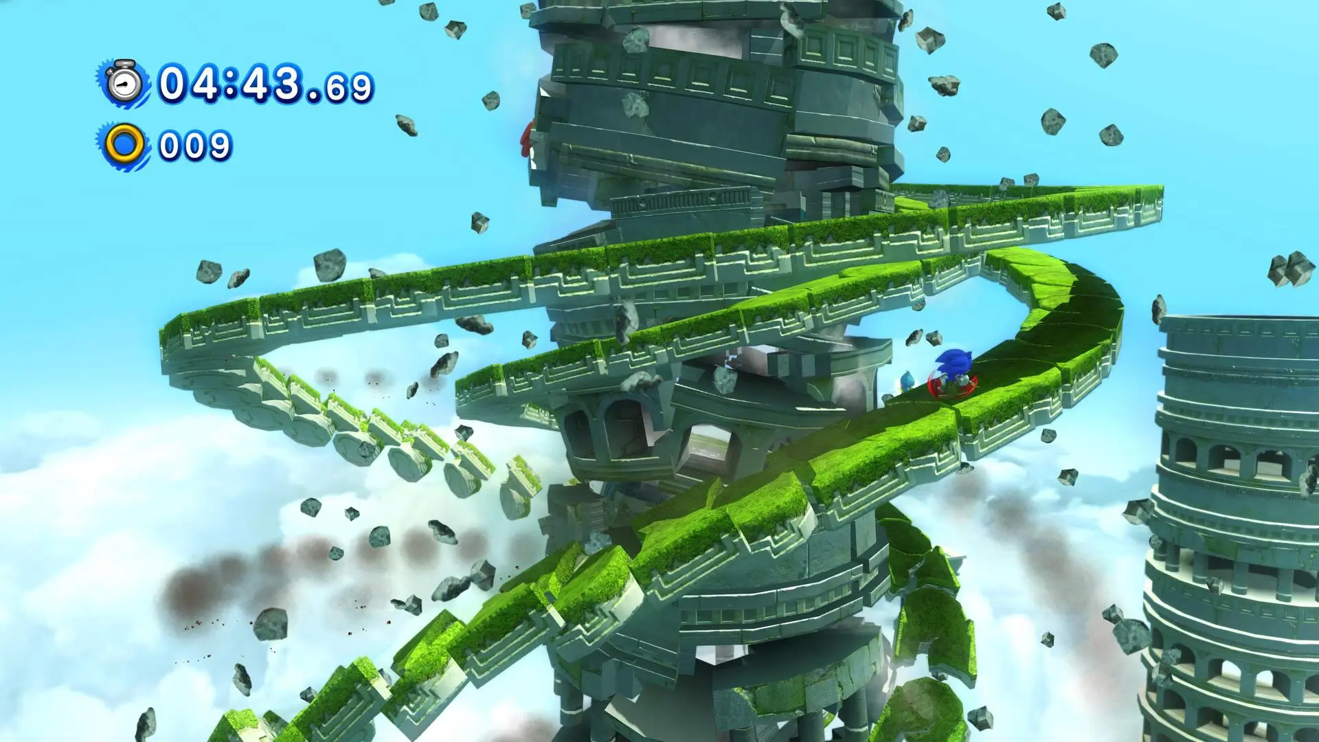 Sonic Generations - spadająca spirala