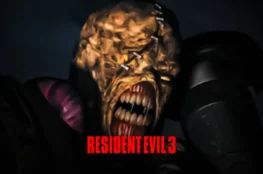 Grafika z gry Resident Evil 3 z Nemesisem w tle