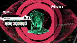 Ekran analizy statystyk przeciwnika w Metaphor ReFantazio.