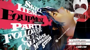 Ekran menu w grze Metaphor ReFantazio.