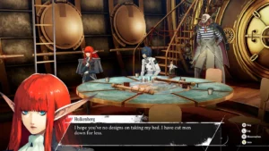 Metaphor ReFantazio - zrzut ekranu obrazujący scenkę sytuacyjną.