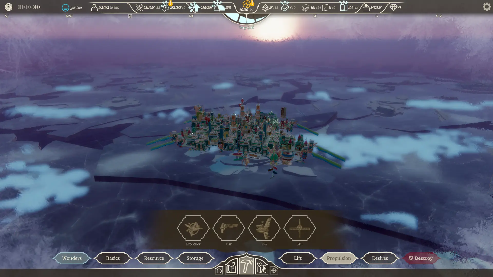 Airborne Kingdom - wieczorny lot nad lodem