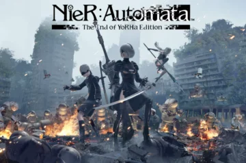 Nier Automata - plansza tytułowa edycji The End of YoRHa Edition.