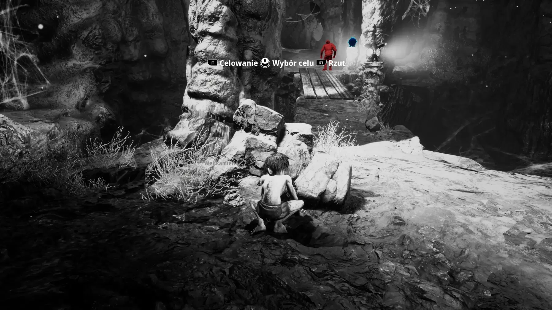 Gollum w trakcie walki!