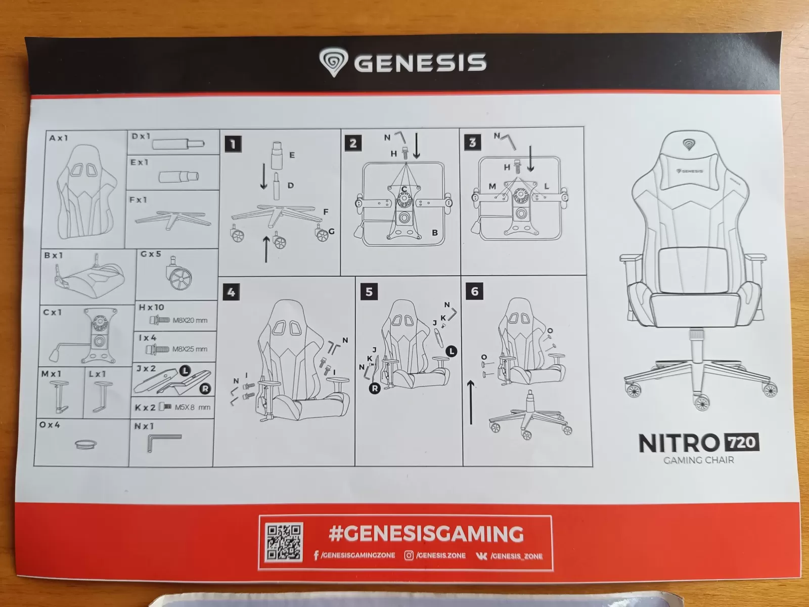 Genesis  Nitro 720 istrukcja