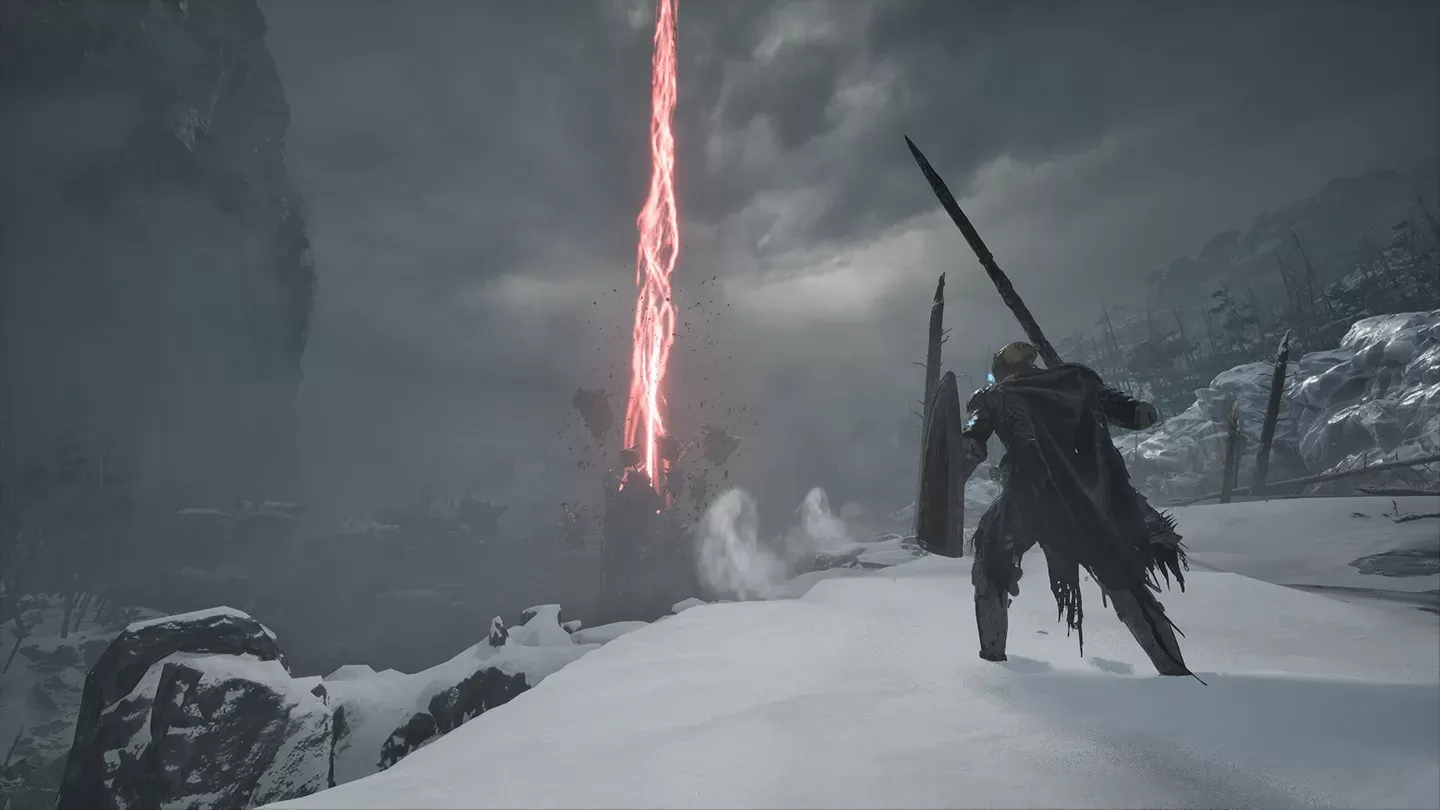 Śnieżna kraina w Lords of the Fallen.