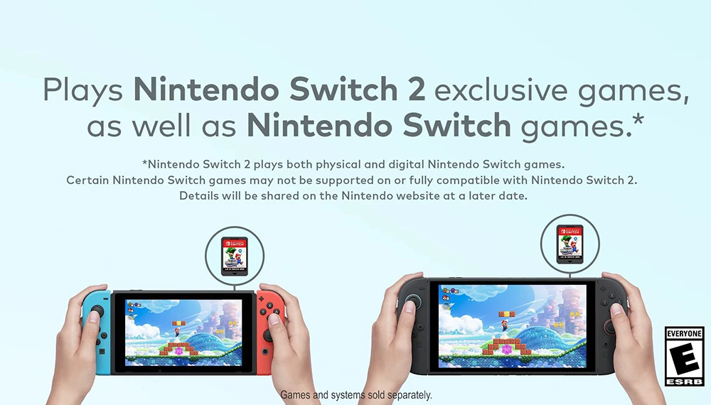 Informacje dotyczące wstecznej kompatybilności Nintendo Switch 2