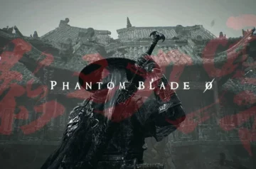 Grafika z Phantom Blade Zero z widoczną postacią na tle zrujnowanego domu.