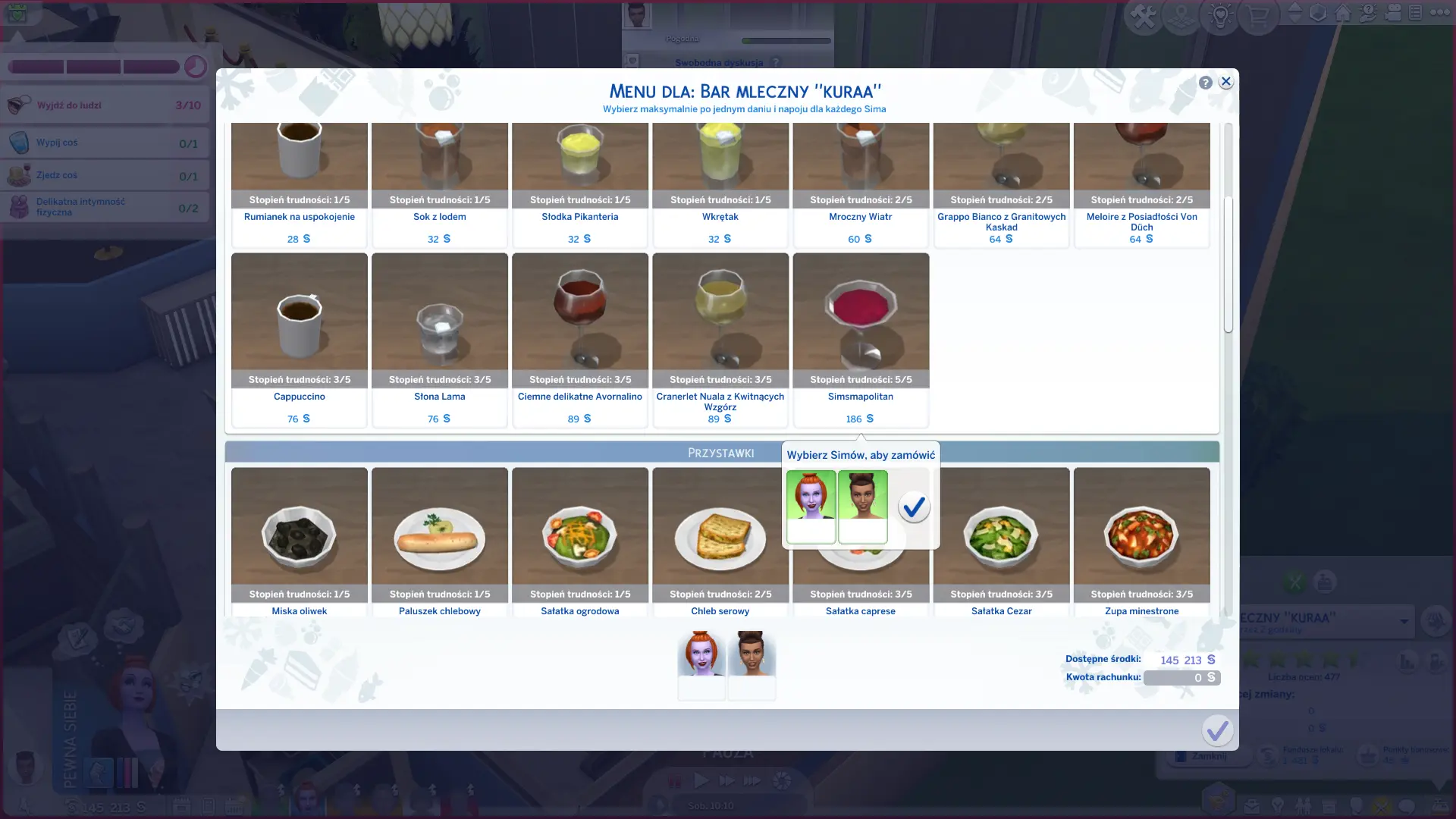 Zjedzmy na mieście - menu