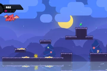 Zrzut erkanu z gry Dino-Duck Dash.