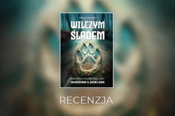 Okładka książki Wilczym Śladem z napisem recenzja.