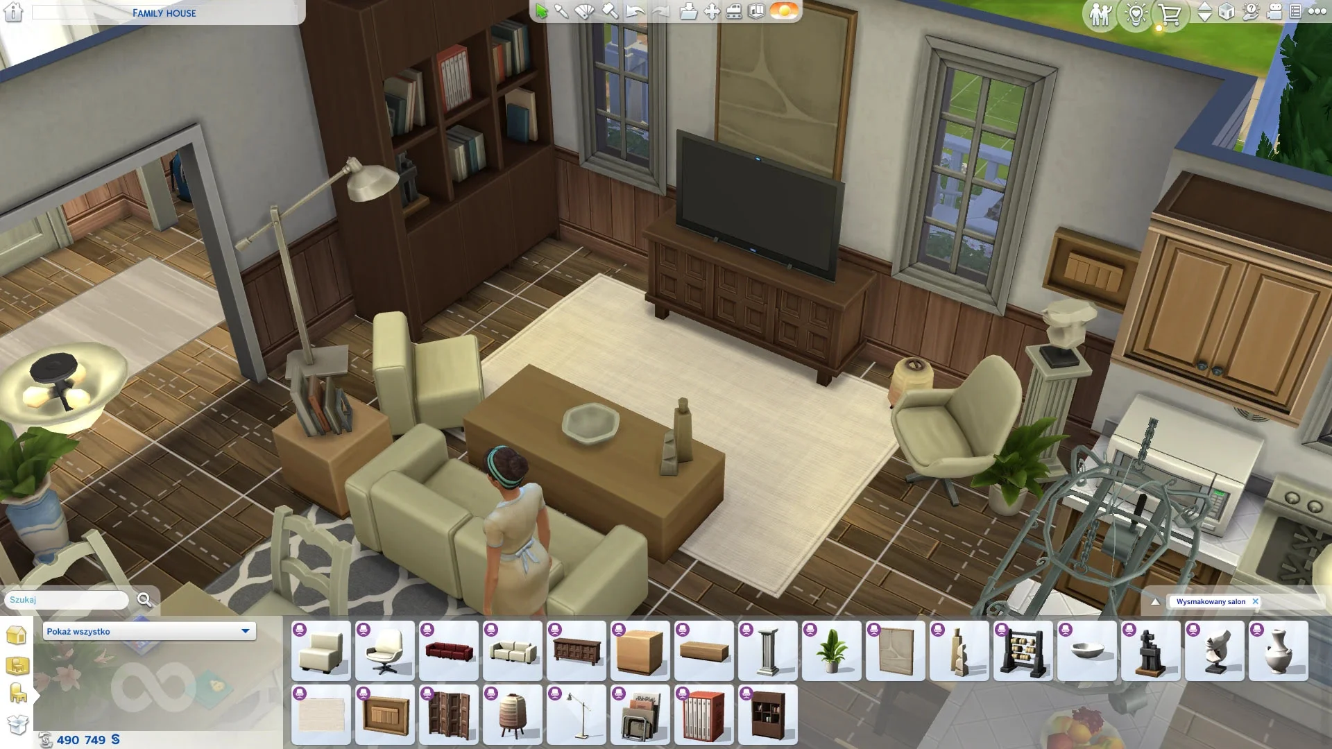 Wysmakowany salon - gotowy salon