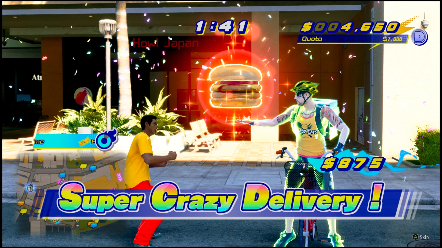 Minigra z Pirate Yakuza in Hawaii - dostawa jedzenia.