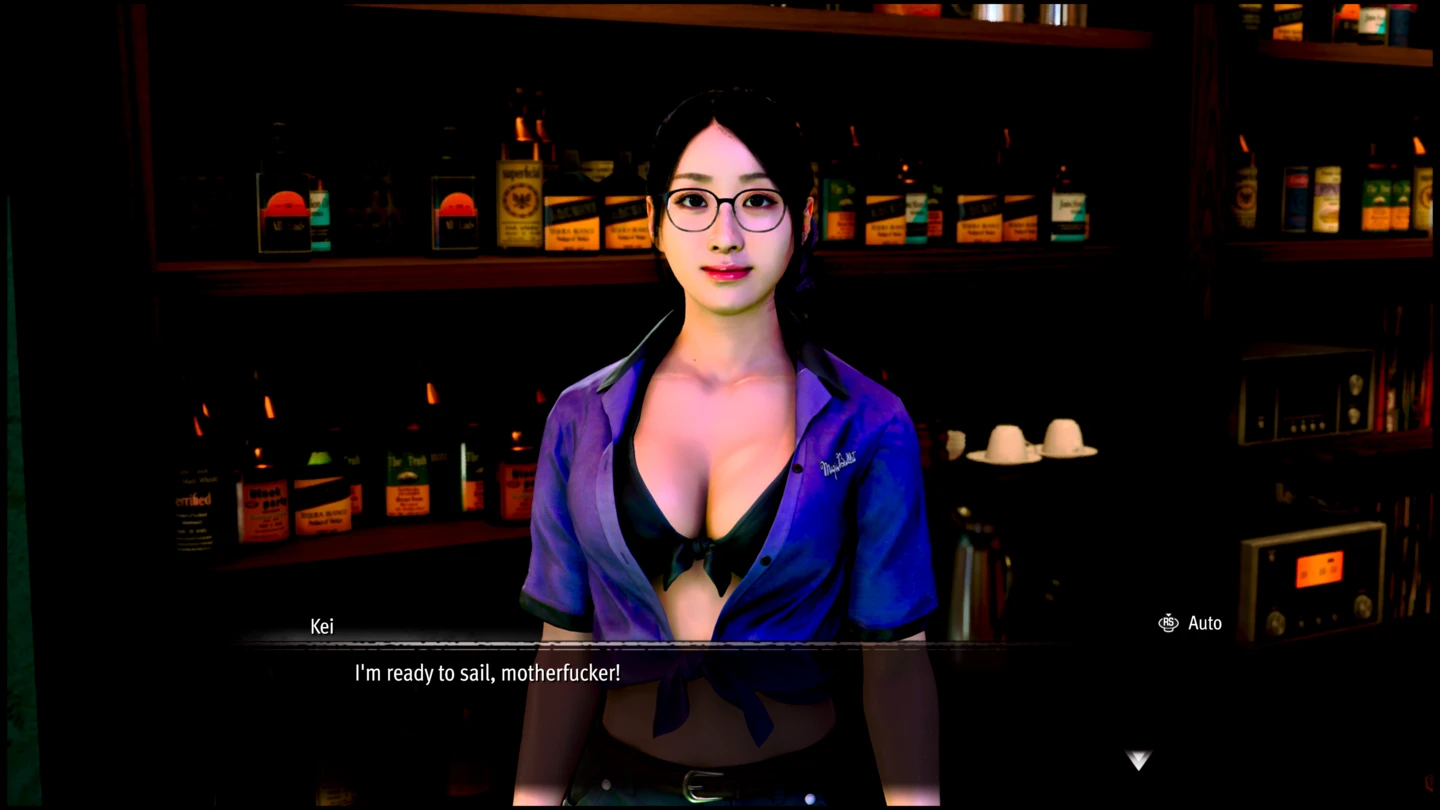 Kadr z rozmowy z barmanką imieniem Kei.